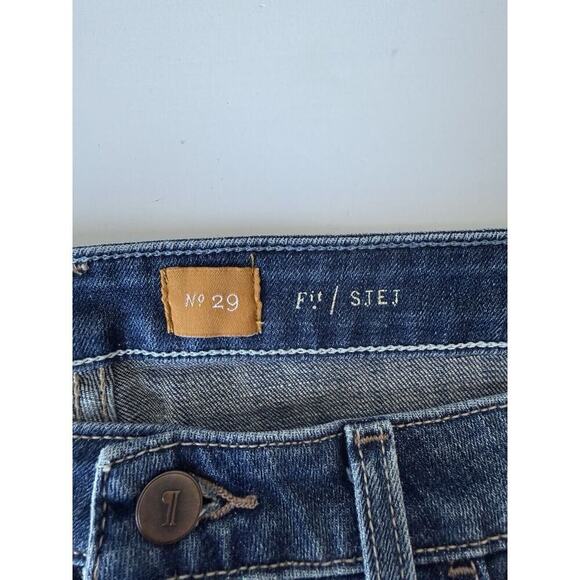 Pilcro Anthropologie Jean Shorts Fit Stet Women Size 29 Blue Stretch Inseam 6.5’ - Picture 4 of 9